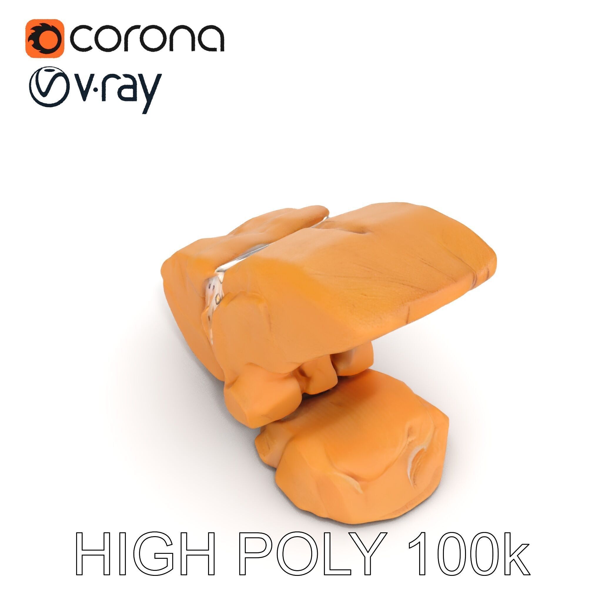 Waterfall Rock Formation Model Pack Low-poly 3D model_16