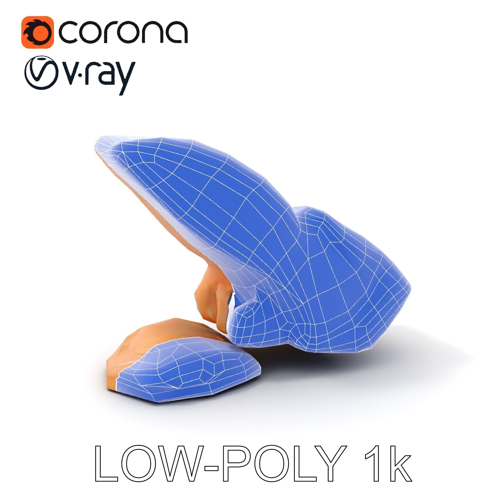 Waterfall Rock Formation Model Pack Low-poly 3D model_28