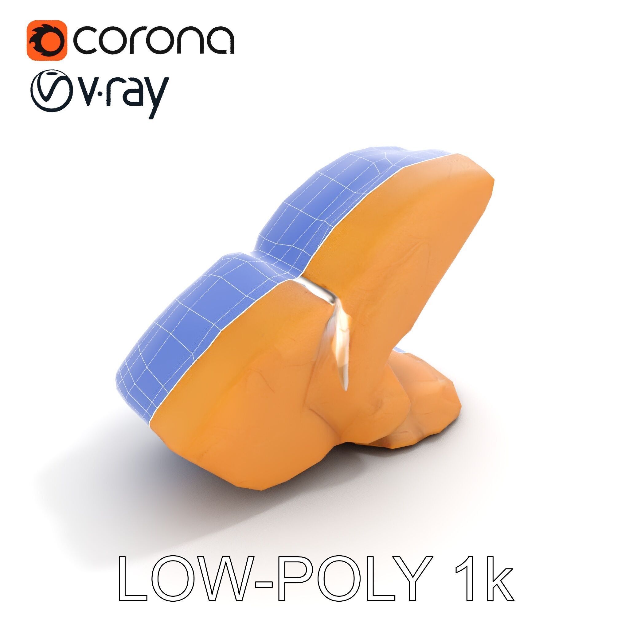 Waterfall Rock Formation Model Pack Low-poly 3D model_12