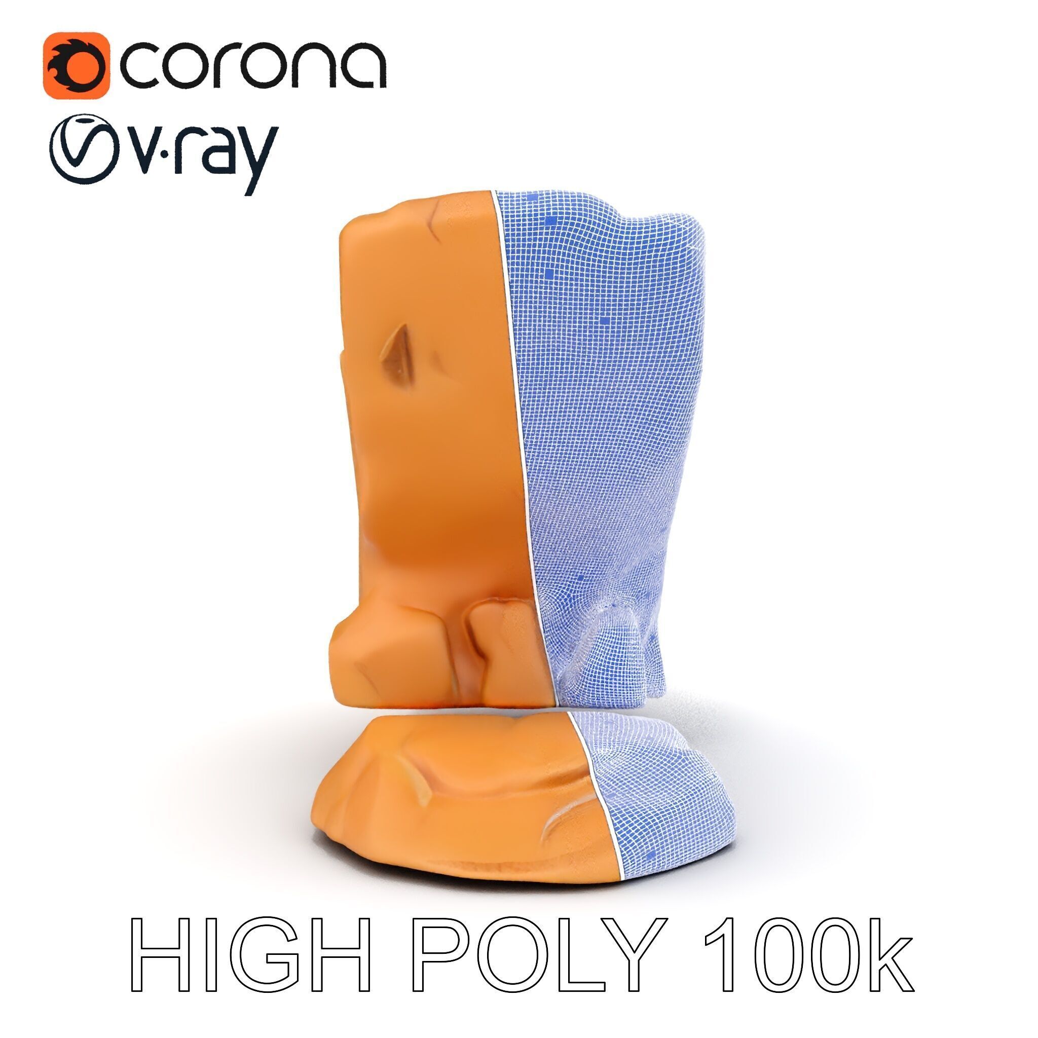 Waterfall Rock Formation Model Pack Low-poly 3D model_32