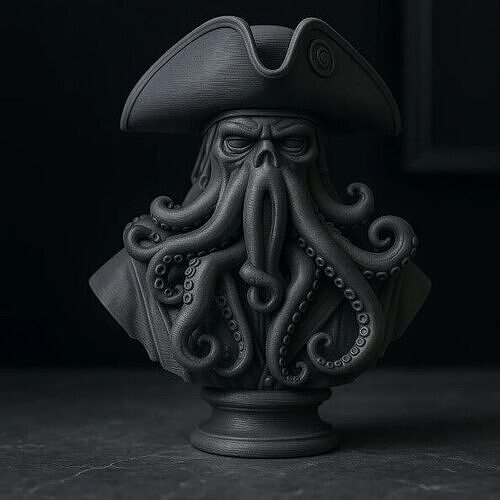 davy jones bust 3D print model
