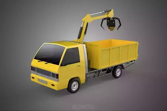 TRUCK HYDRAULIC CRANE GRAPPLE ARM SKIP BIN WASTE RECYCLE PICK UP