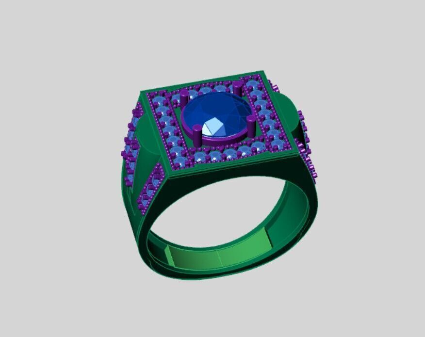 Men Rings 3D print model_2