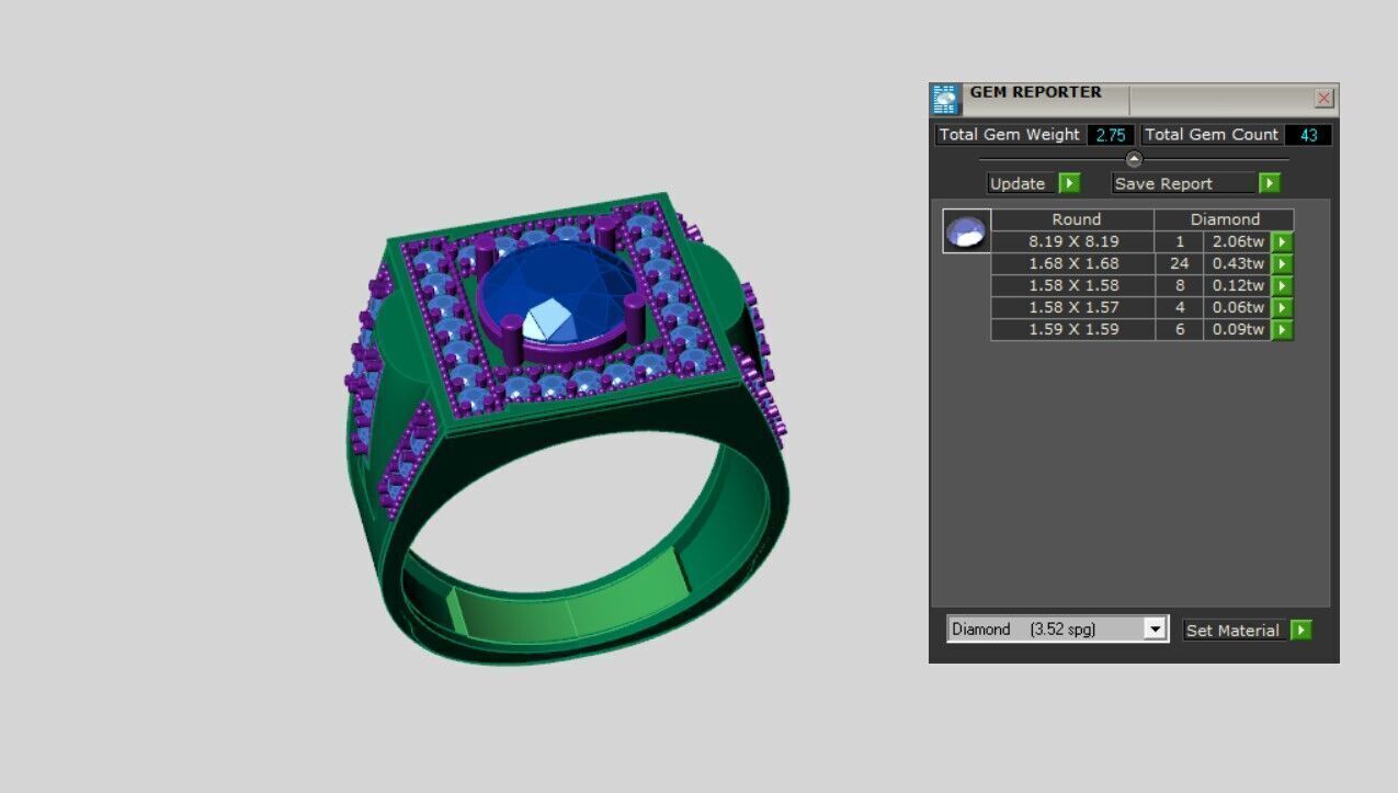 Men Rings 3D print model_3