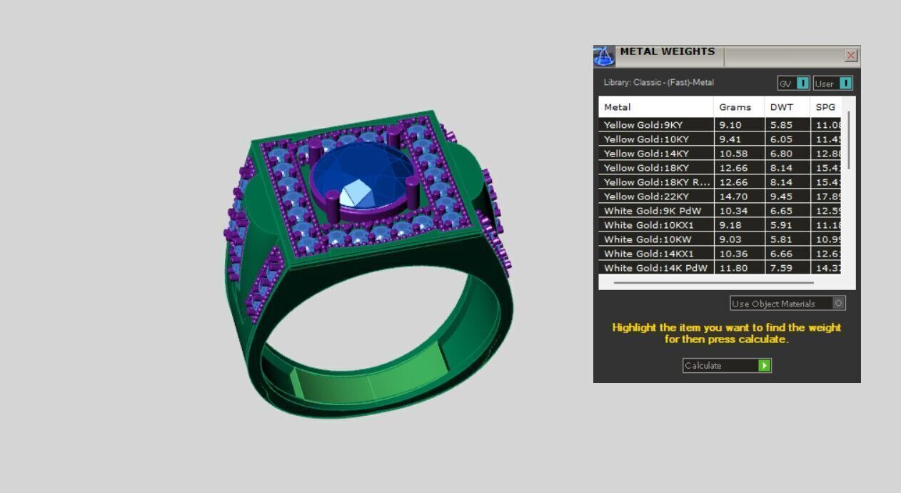 Men Rings 3D print model_4