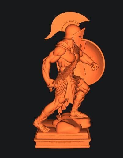 spartan warrior 3D print model_11