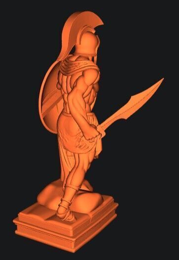 spartan warrior 3D print model_12