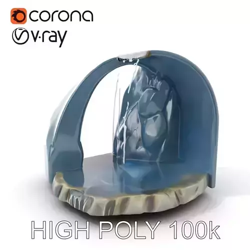 Natural Waterfall Cave Model Pack for Realistic Environments