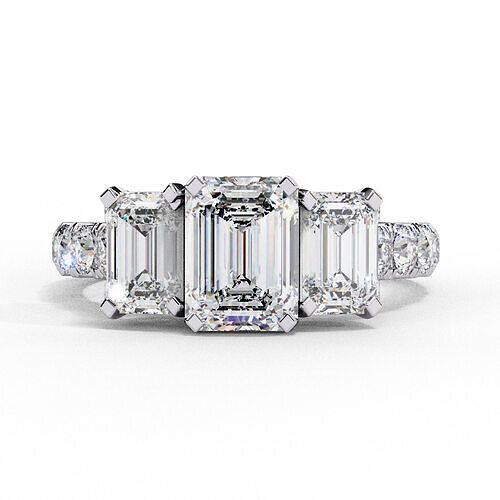 PRINCESS  DIAMOND RING -CAD-008 3D model