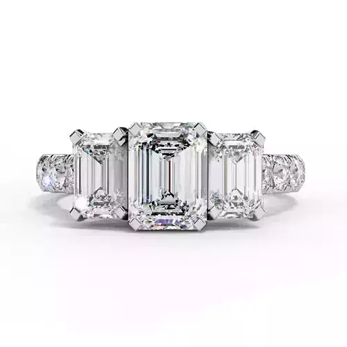 PRINCESS  DIAMOND RING -CAD-008