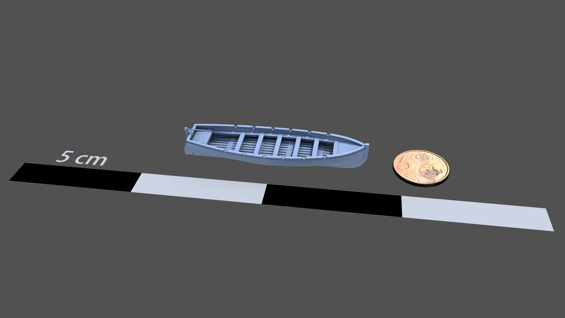 7m ww2 Japanese Lifeboat 1-100 scale 3D print model_10