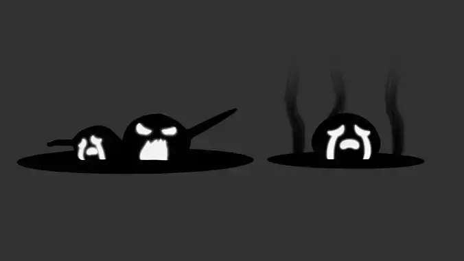 Low Poly Blob Enemies