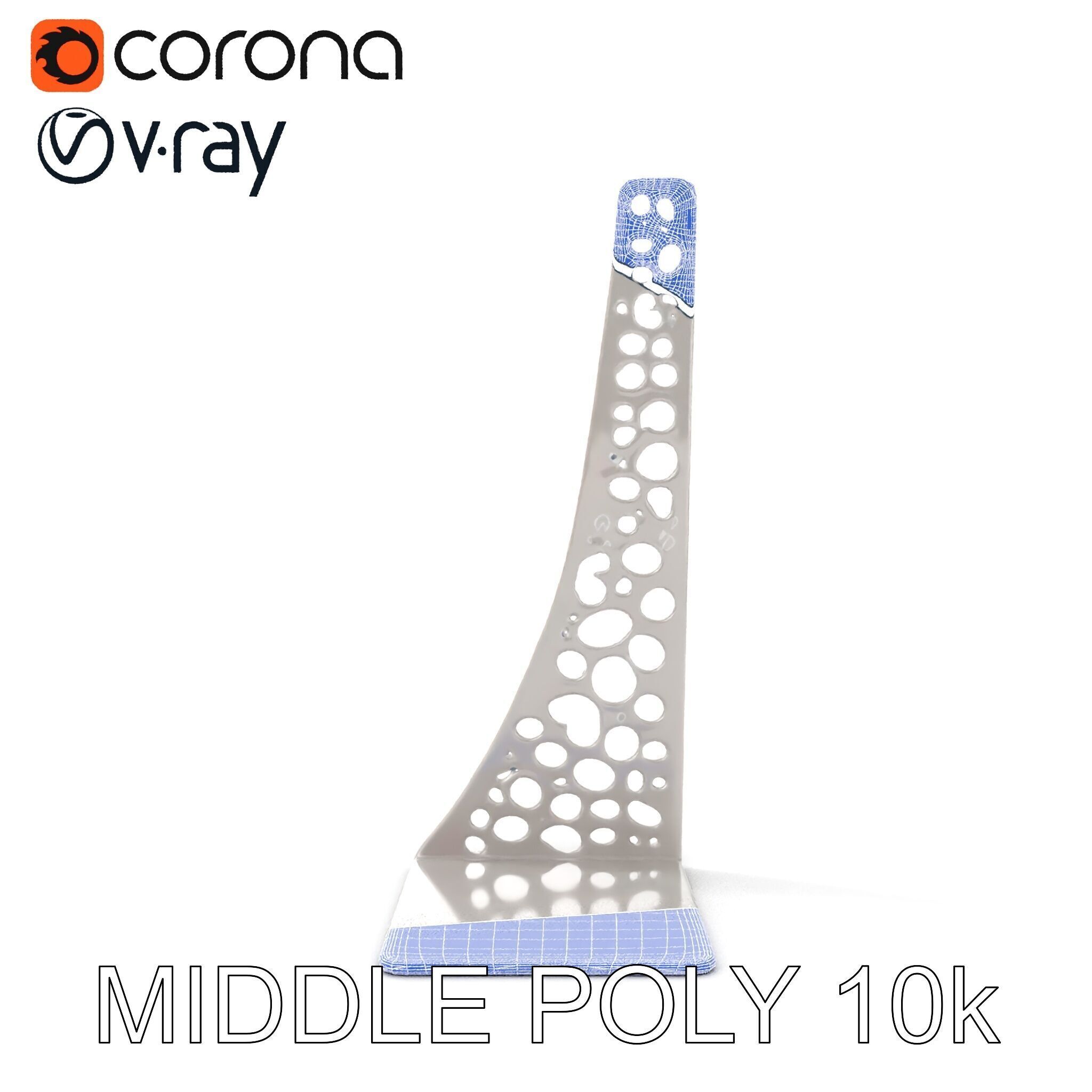 Sculptural Display Stand Model Pack Low-poly 3D model_31