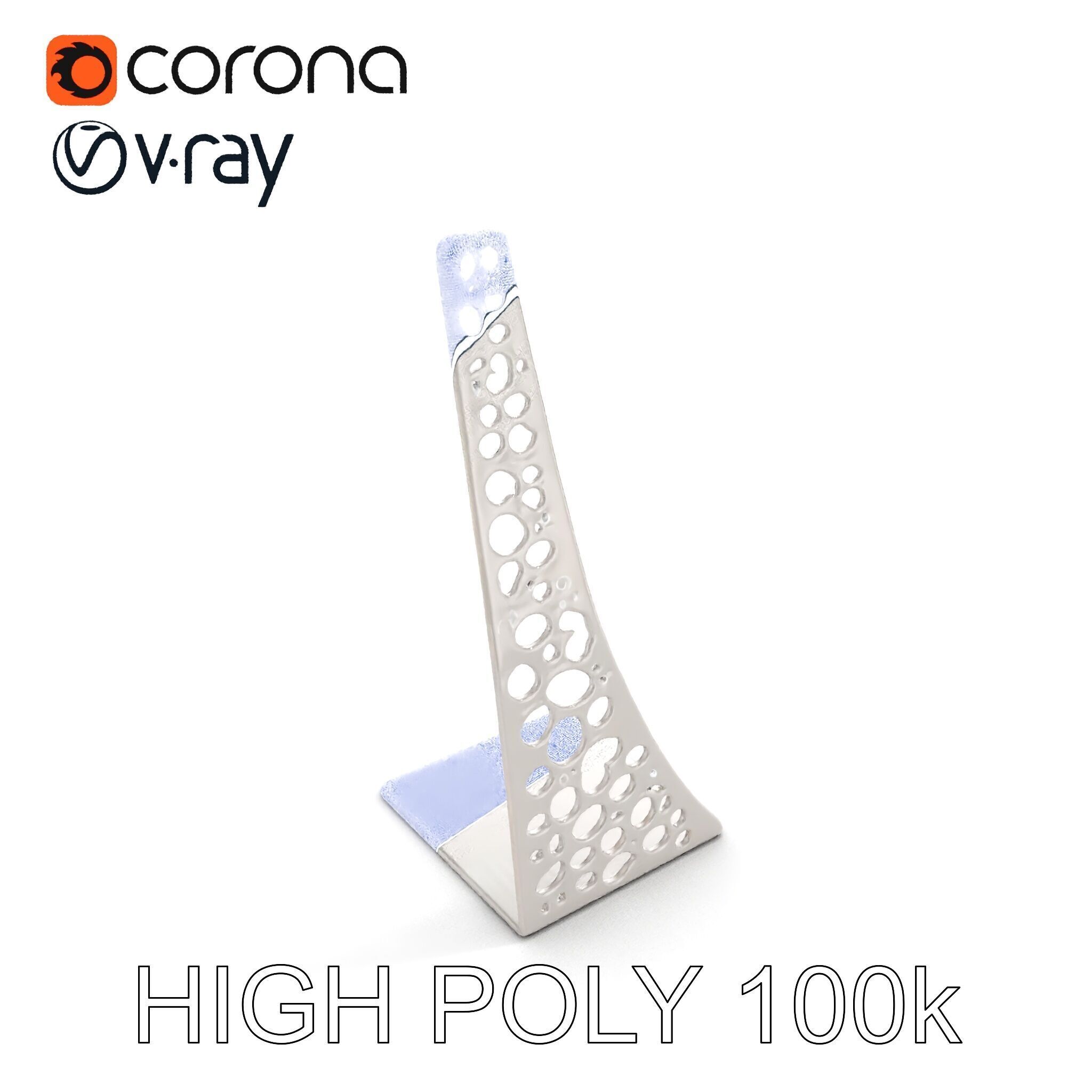 Sculptural Display Stand Model Pack Low-poly 3D model_21