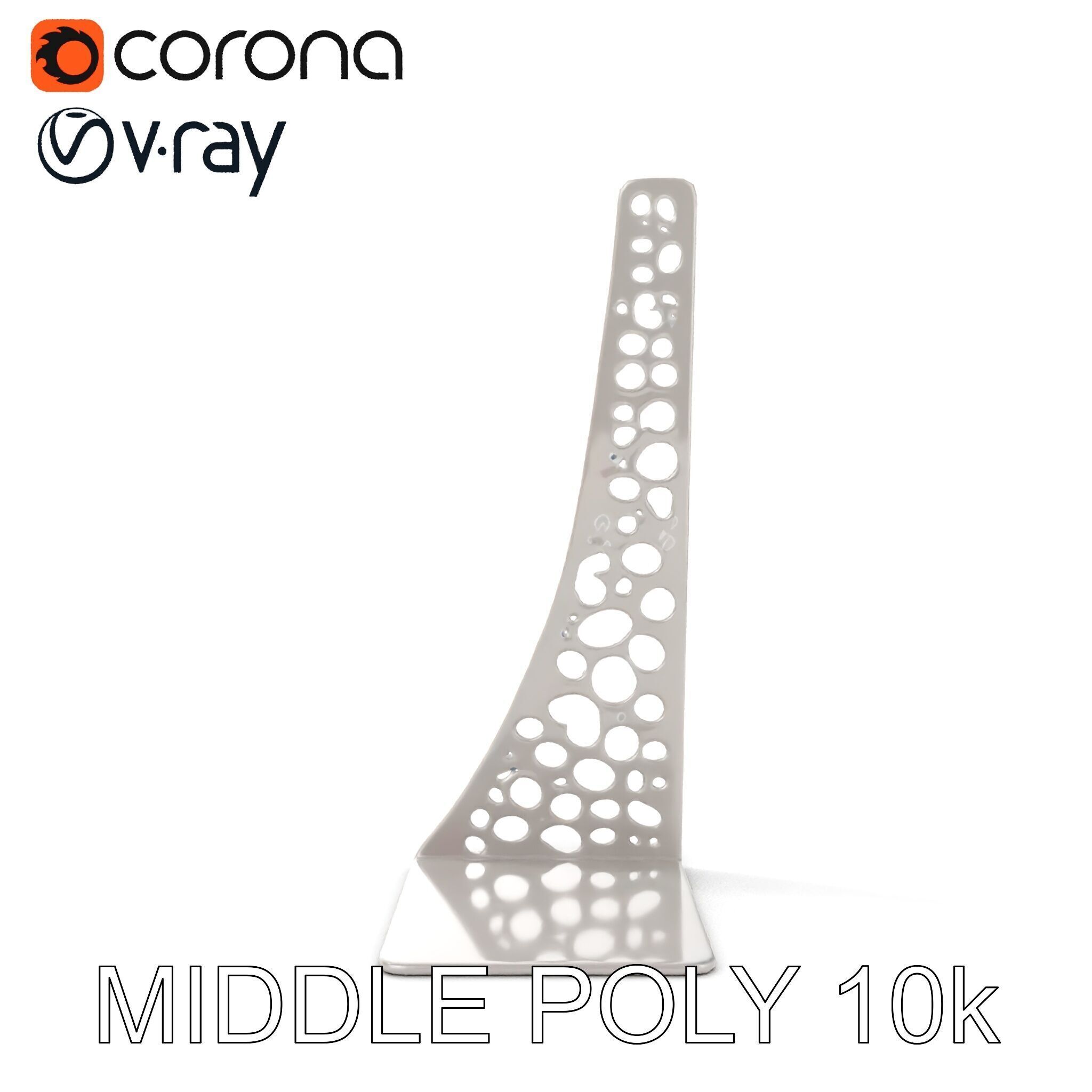 Sculptural Display Stand Model Pack Low-poly 3D model_8