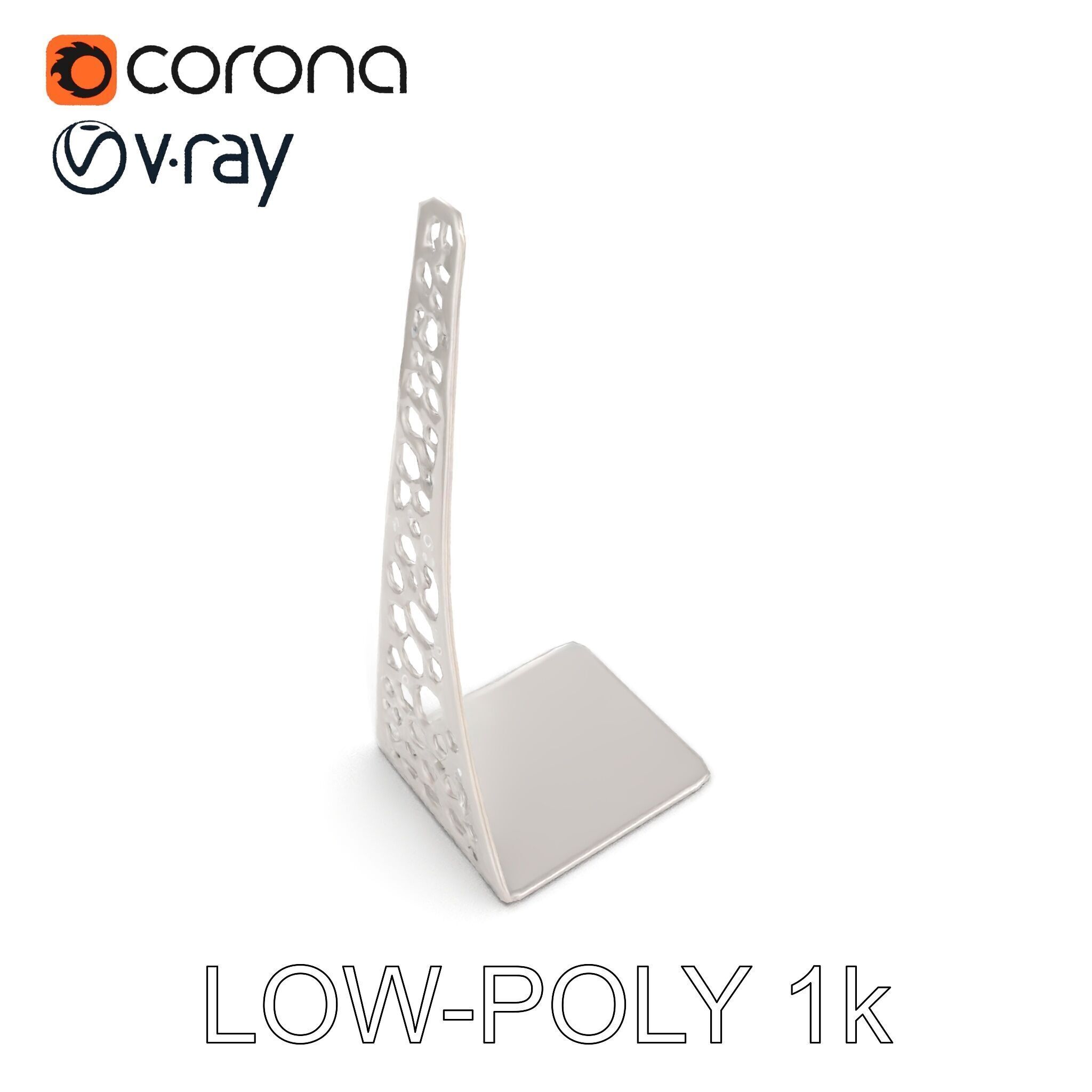 Sculptural Display Stand Model Pack Low-poly 3D model_20