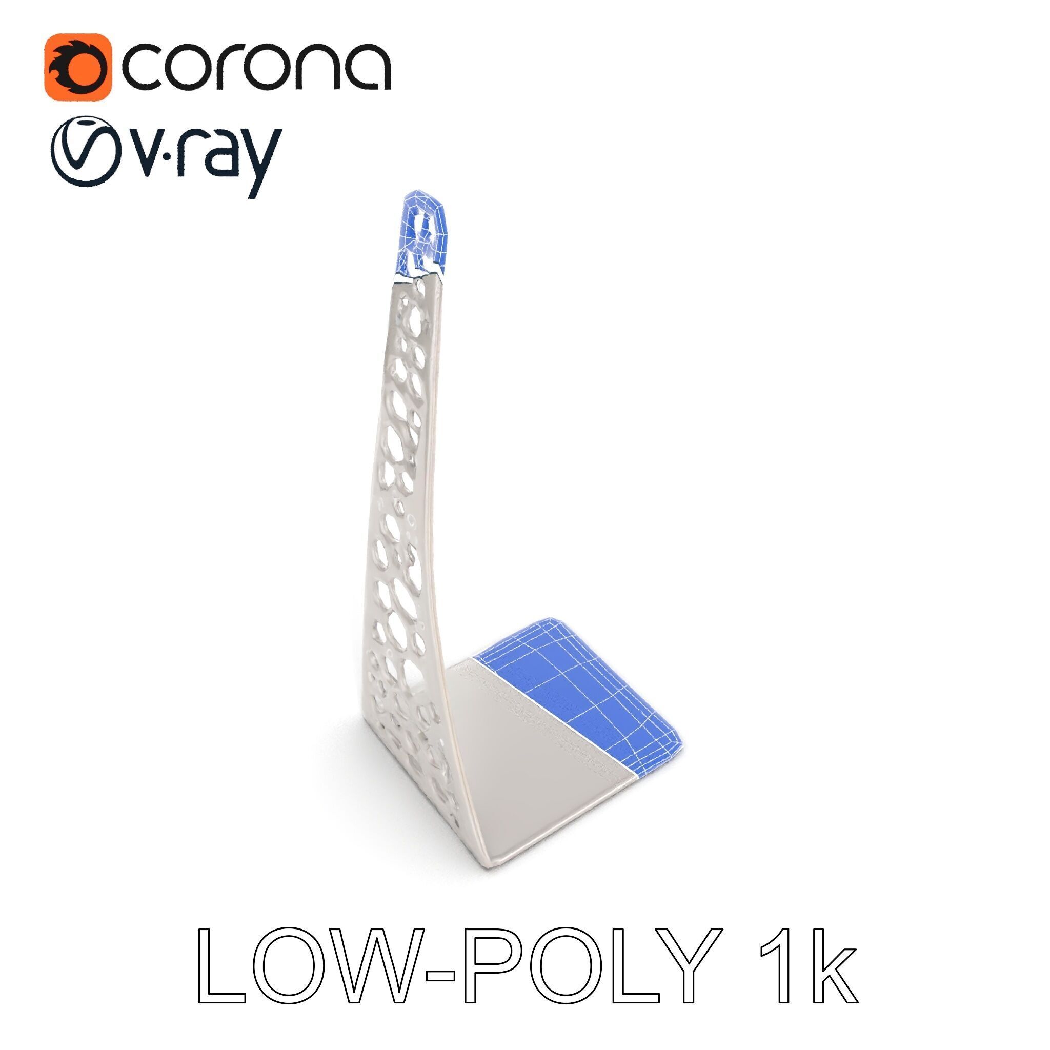 Sculptural Display Stand Model Pack Low-poly 3D model_17