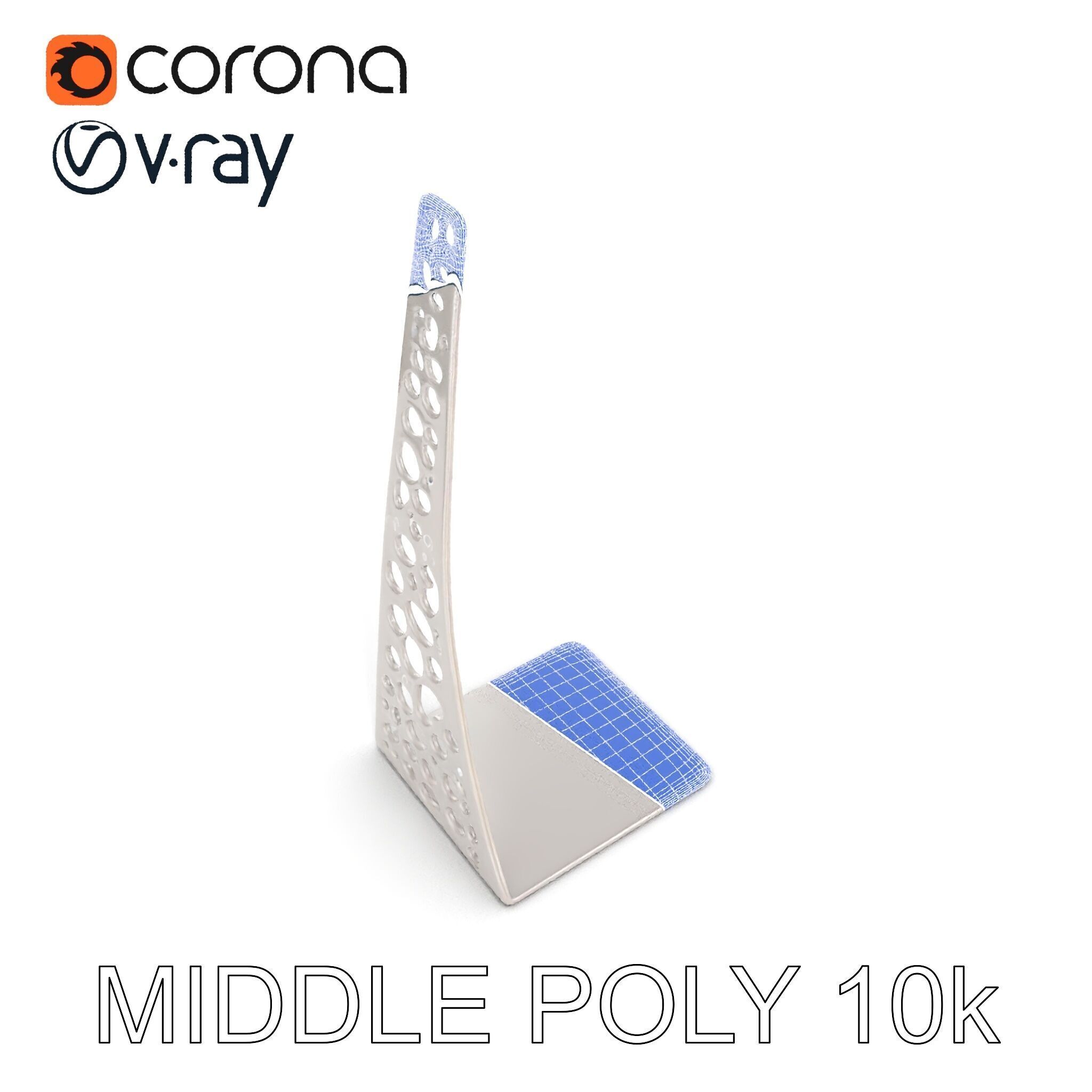 Sculptural Display Stand Model Pack Low-poly 3D model_19