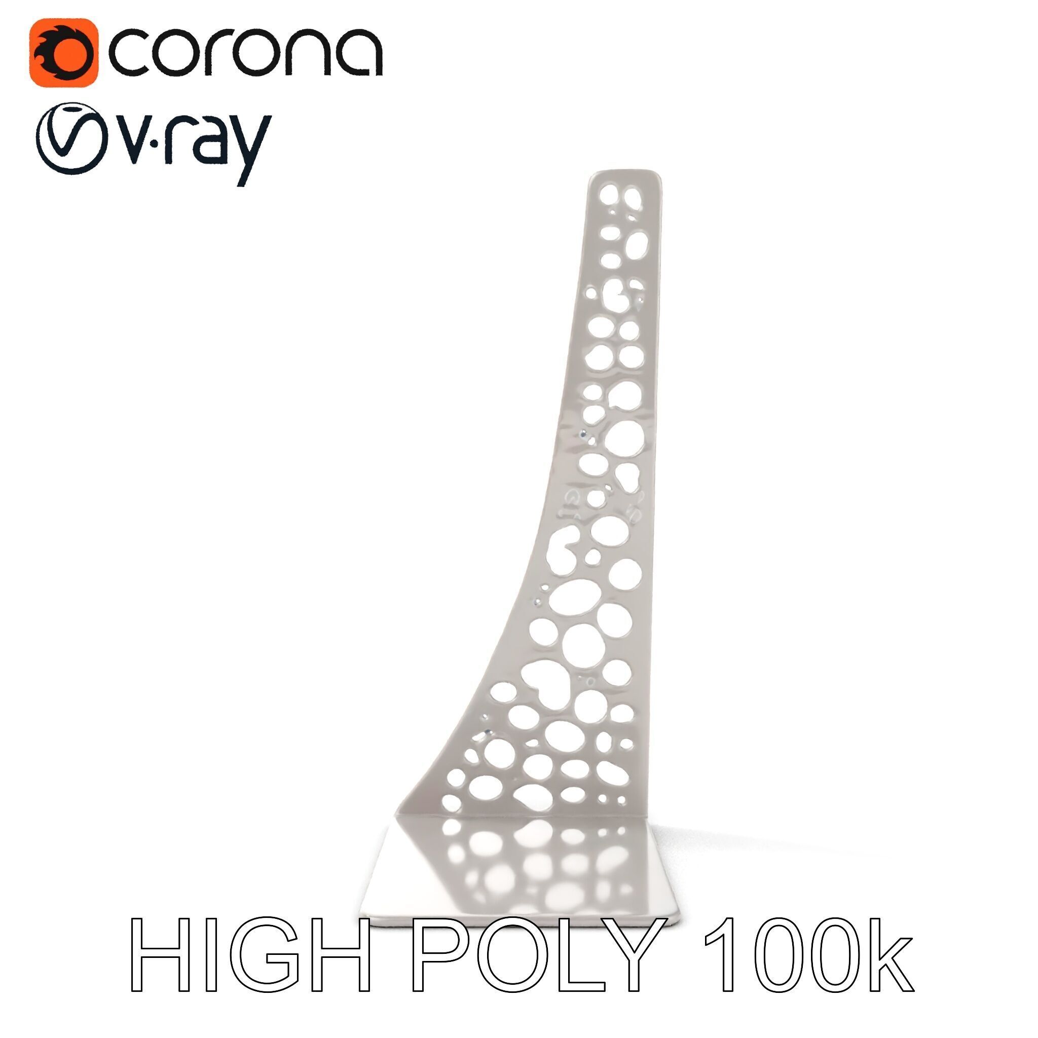 Sculptural Display Stand Model Pack Low-poly 3D model_24