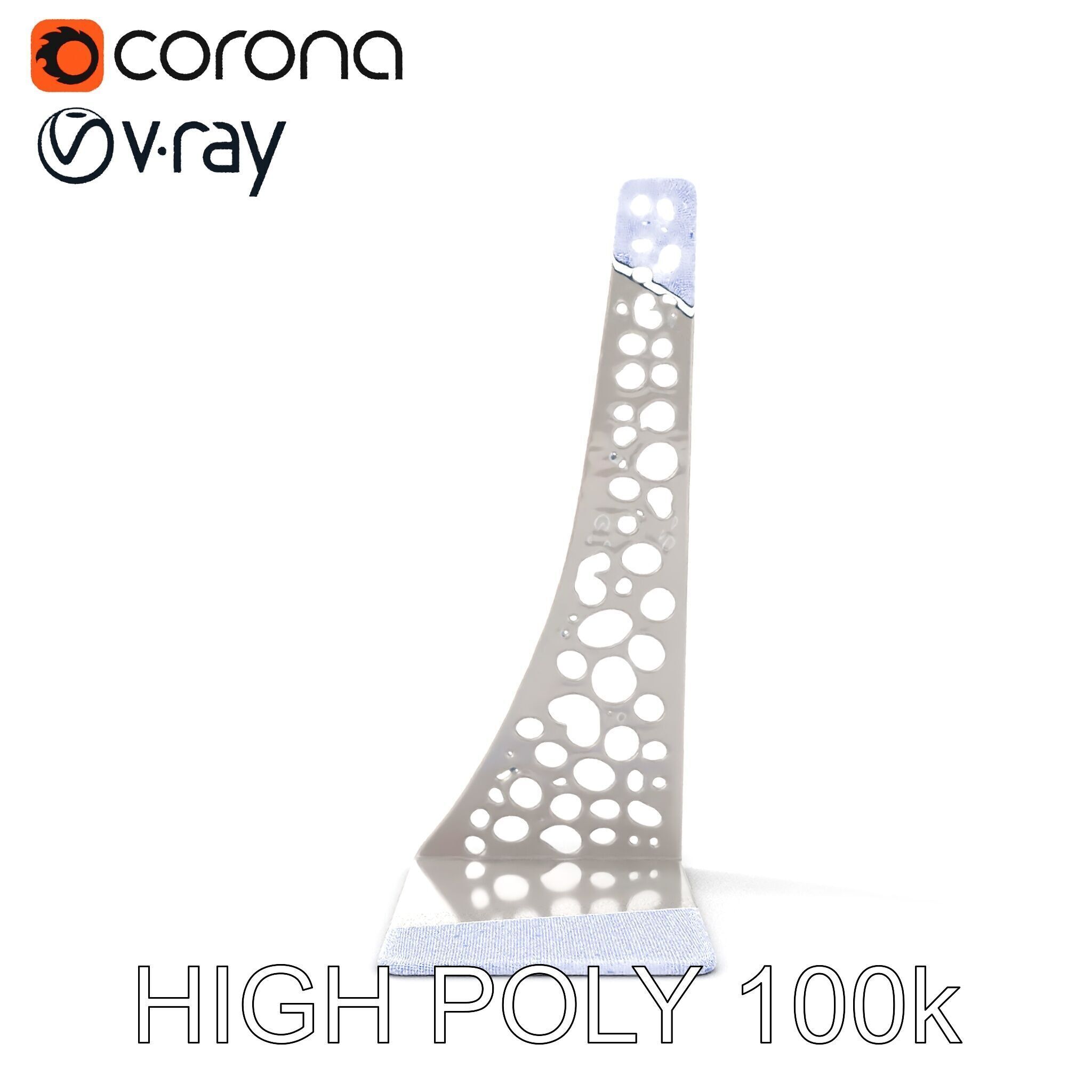 Sculptural Display Stand Model Pack Low-poly 3D model_27