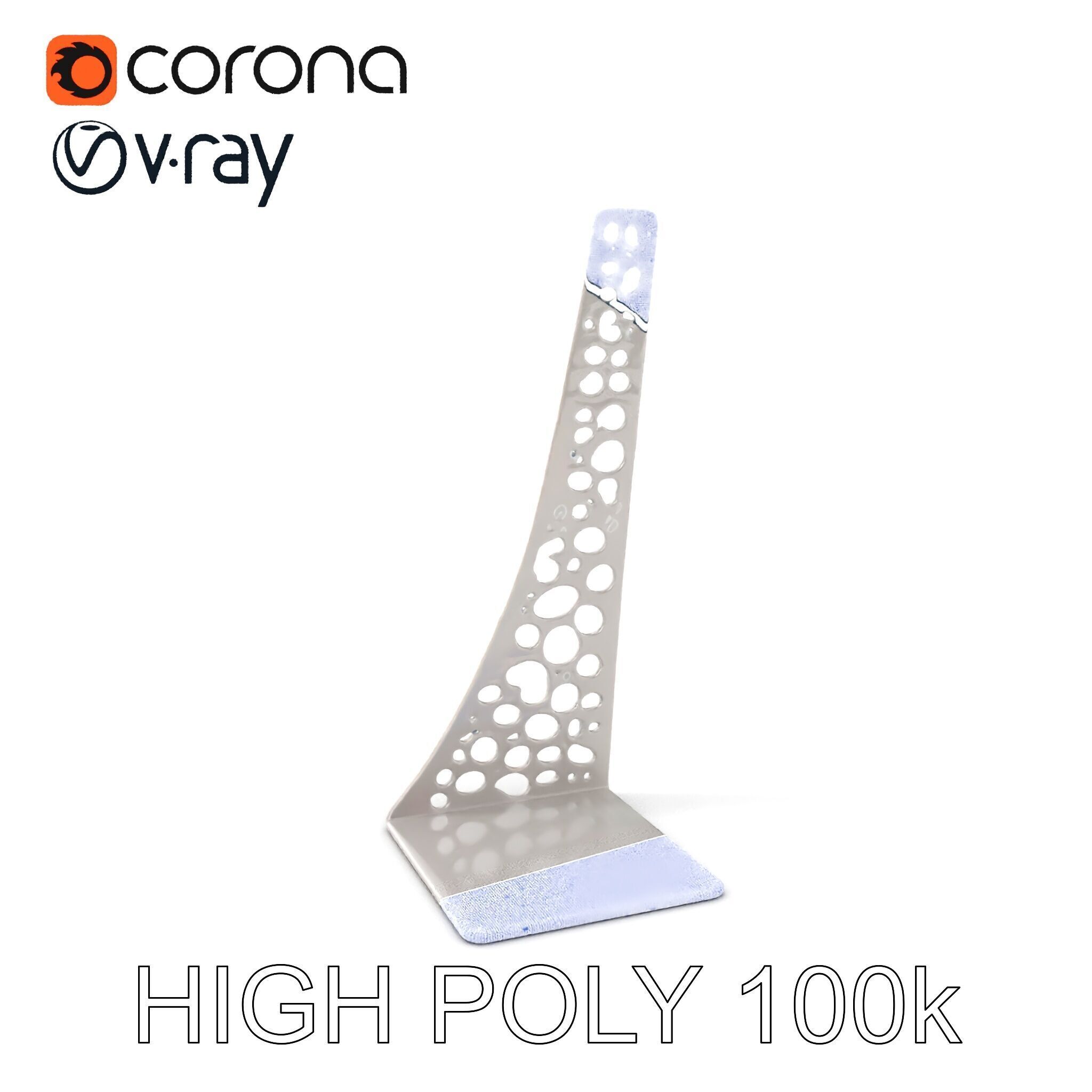 Sculptural Display Stand Model Pack Low-poly 3D model_4