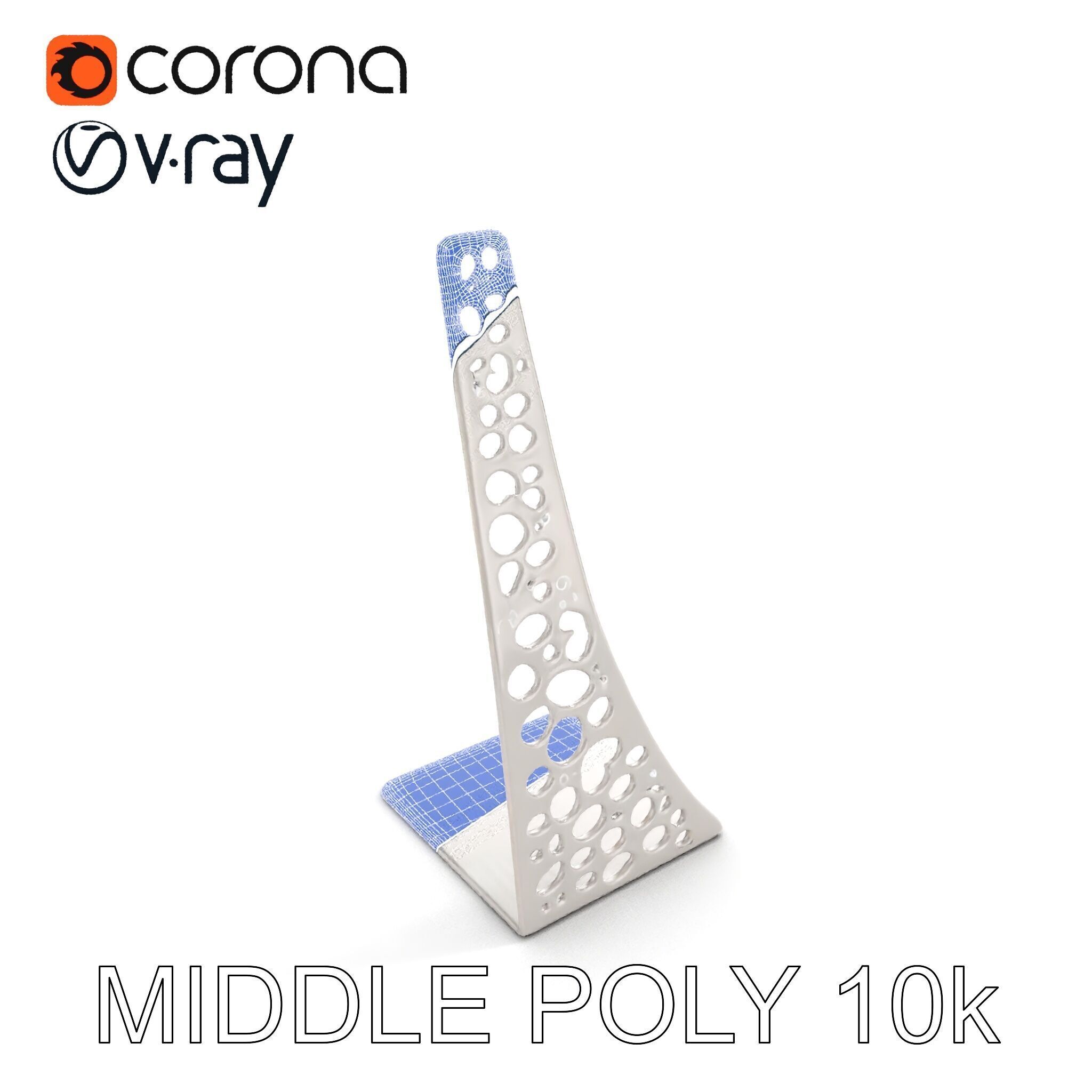 Sculptural Display Stand Model Pack Low-poly 3D model_28