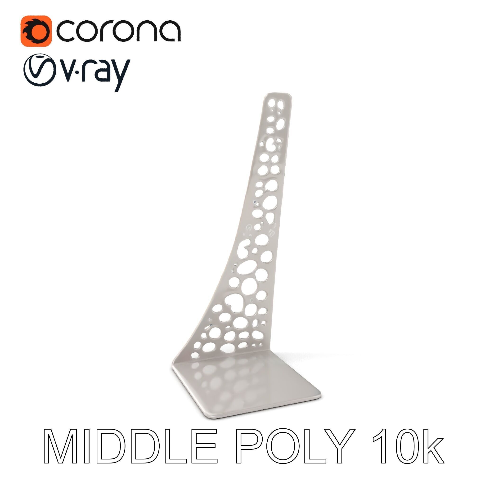 Sculptural Display Stand Model Pack Low-poly 3D model_16