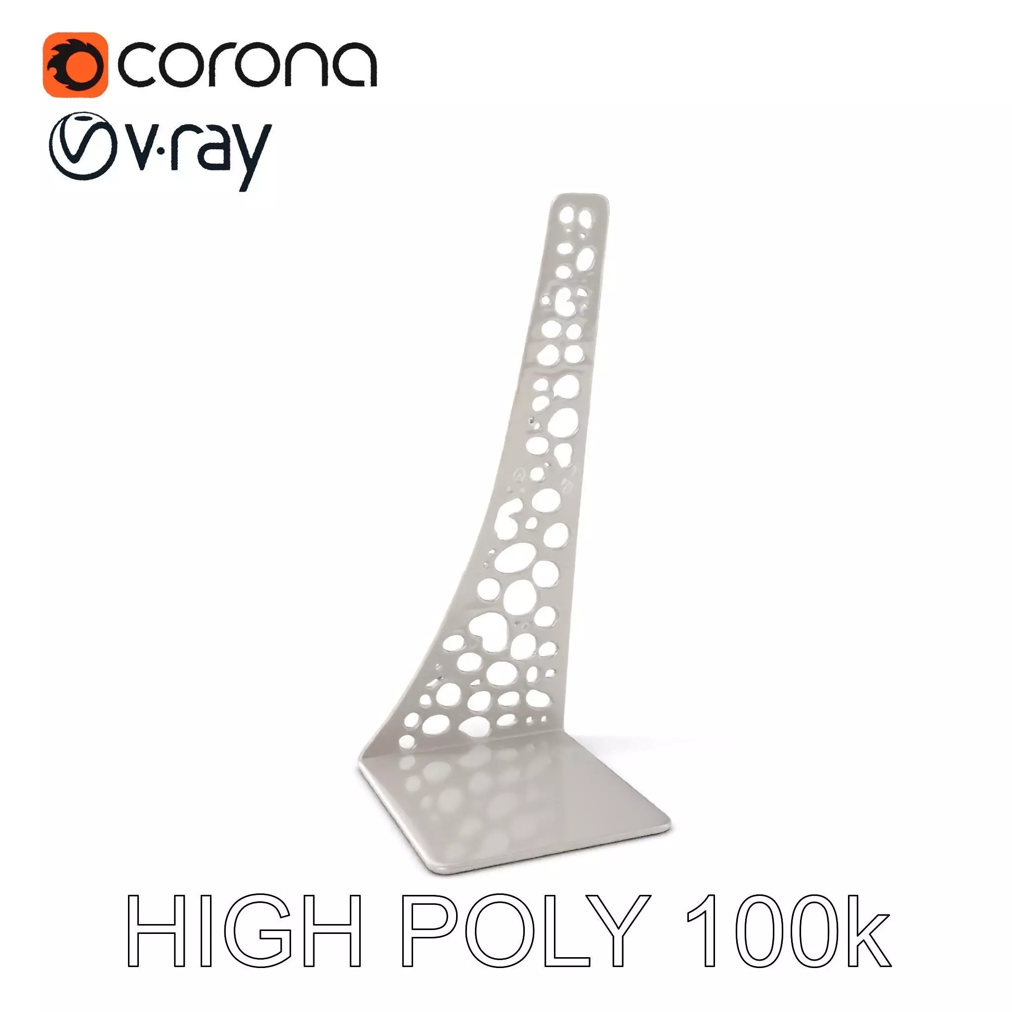 Sculptural Display Stand Model Pack Low-poly 3D model_0