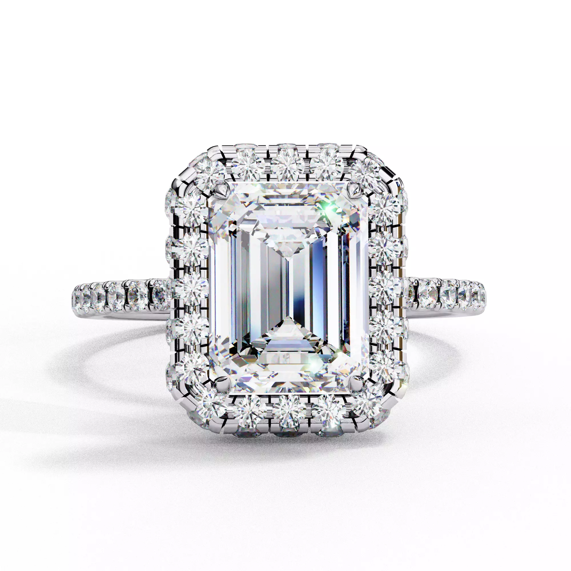 RADIANTN DIAMOND RING -CAD-010 3D model
