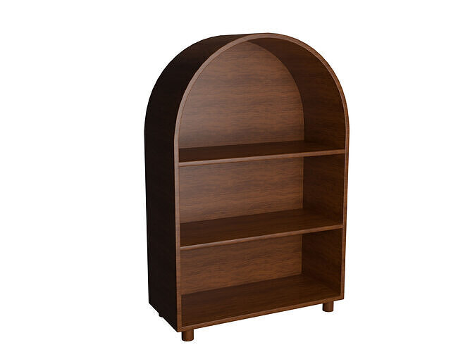 Free 3D Model Arch Kids Bookshelf 122cm Free 3D model