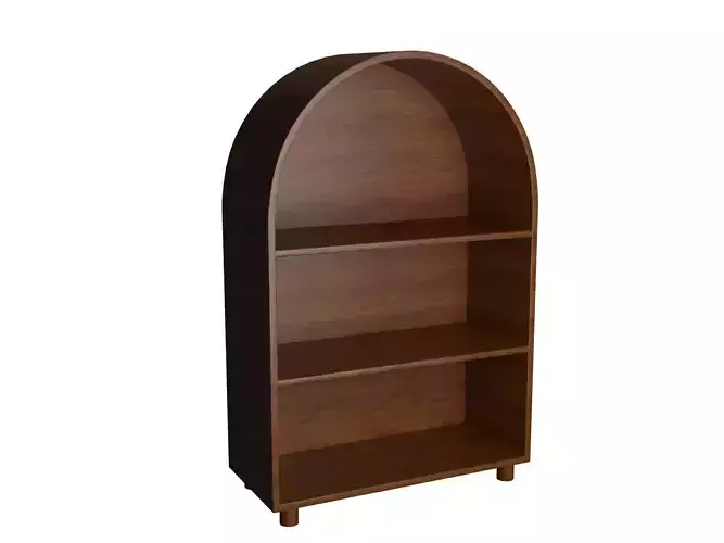 Free 3D Model Arch Kids Bookshelf 122cm