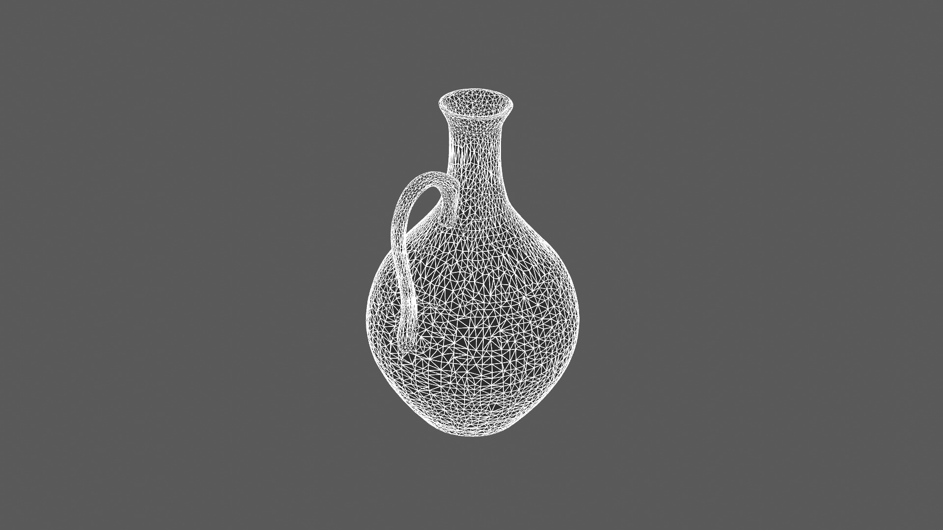 Elegant Terracotta Pitcher 3D Model 3D model_8