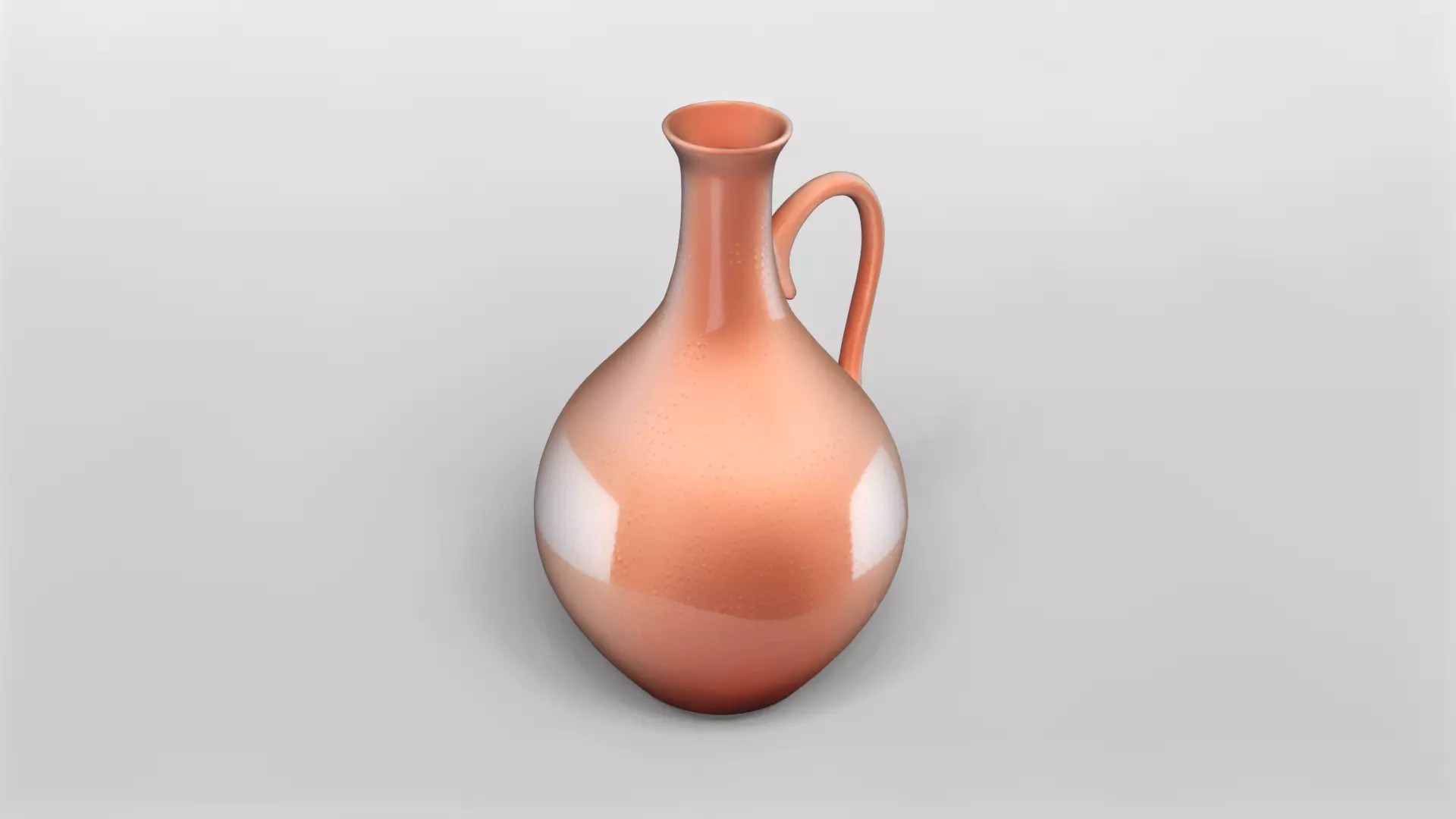 Elegant Terracotta Pitcher 3D Model 3D model_0