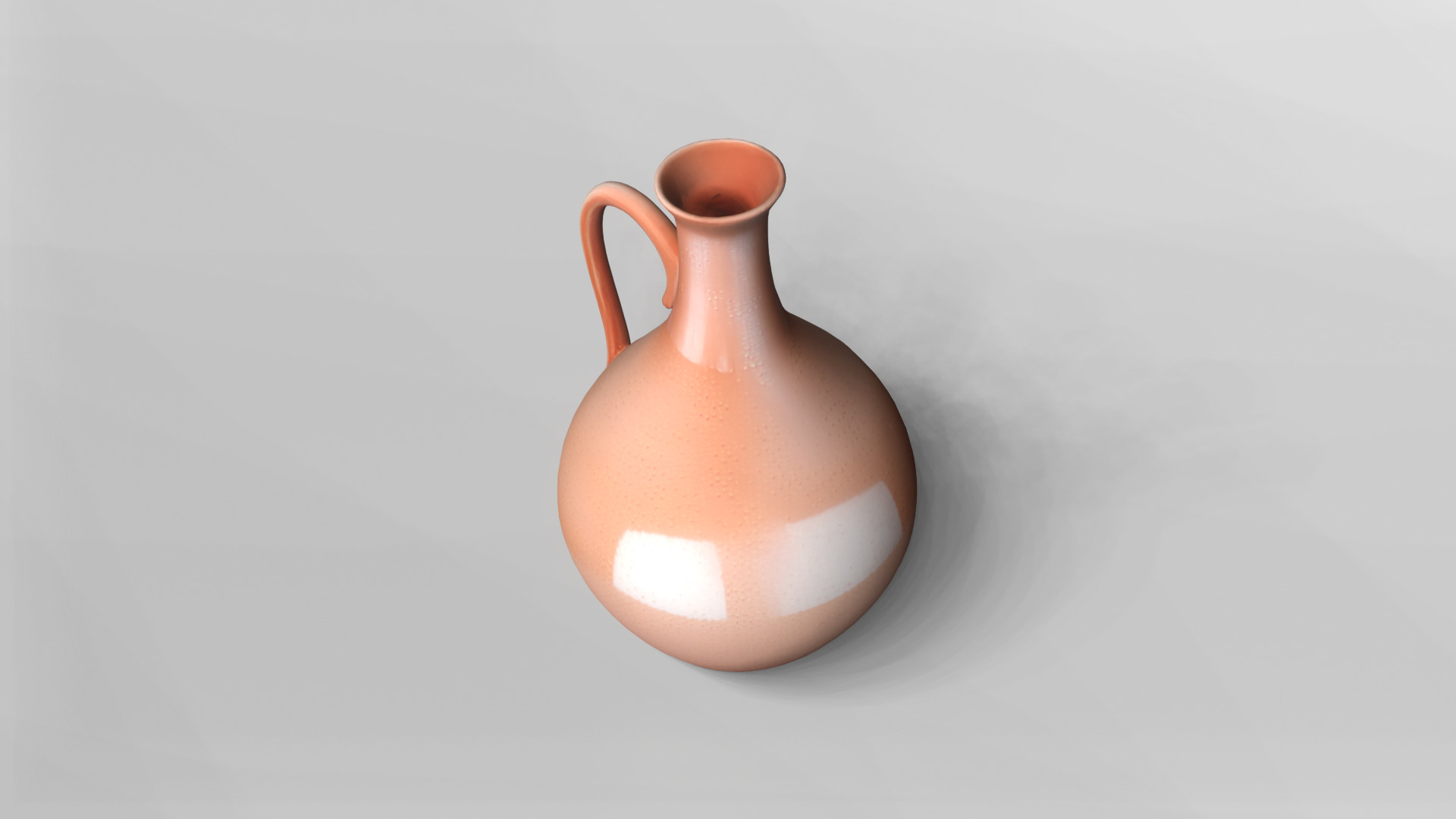 Elegant Terracotta Pitcher 3D Model 3D model_4