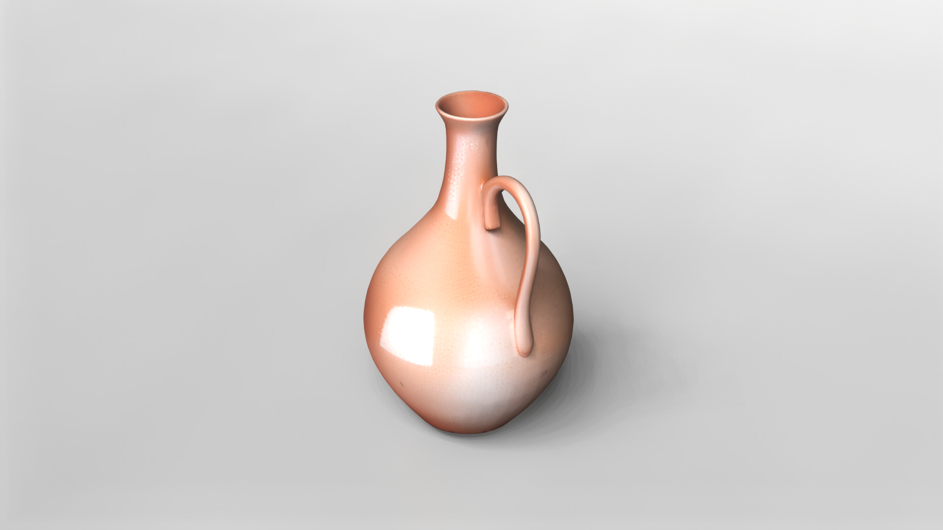 Elegant Terracotta Pitcher 3D Model 3D model_2