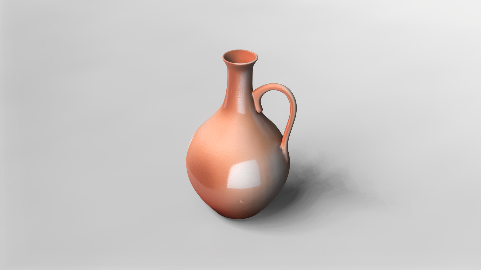 Elegant Terracotta Pitcher 3D Model 3D model_1