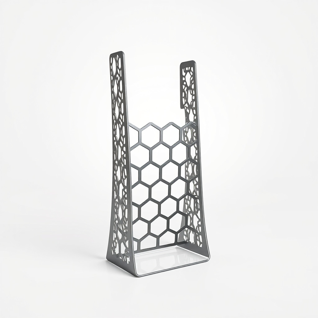 Hexagonal Metal Mesh Stand model pack for architectural visua... Low-poly 3D model_2