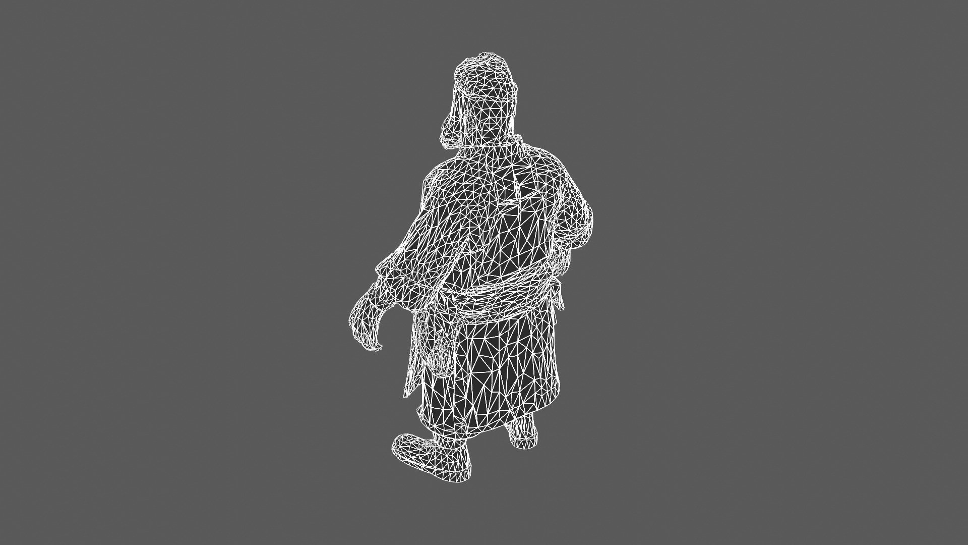 Stylized Blacksmith Character 3D Model 3D model_5