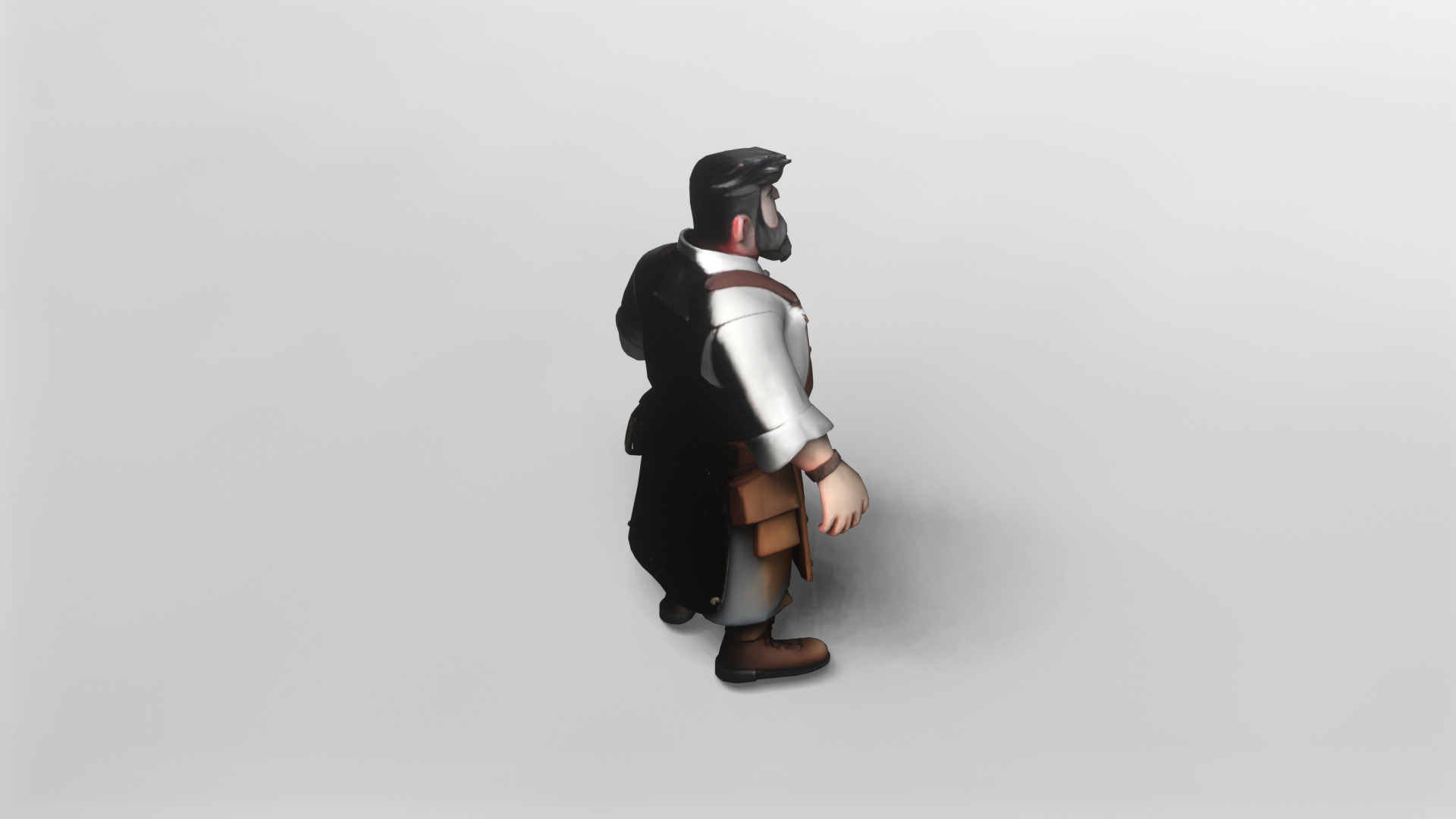 Stylized Blacksmith Character 3D Model 3D model_2