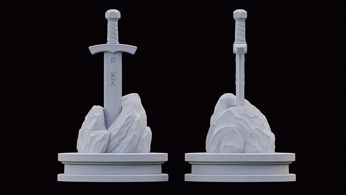 Sword in Stone Free 3D print model