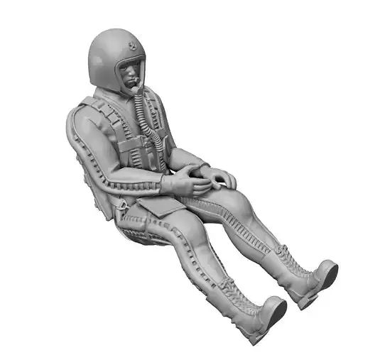 U2 Pilot  Seated  3D print model