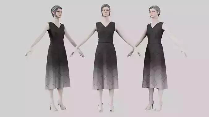 Dress 02 Charleston Green