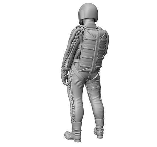 U2 Pilot  Standing  3D print model 3