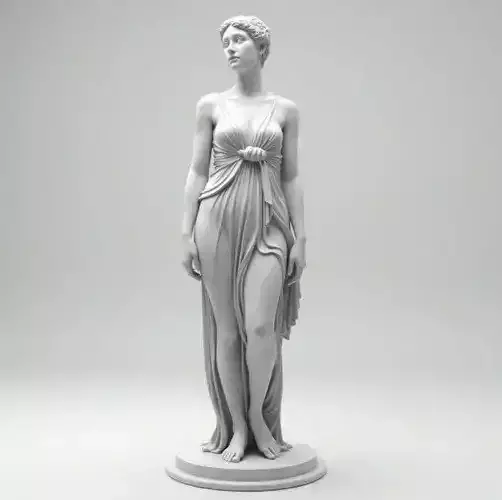 A classical female statue 3D print model