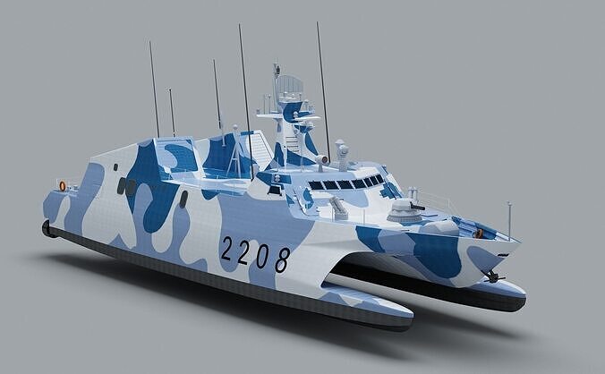 Type 022  Fast Attack Missile Craft 3D model