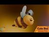 Cute Bee 01 - Honey Pals Low-poly 3D model_1
