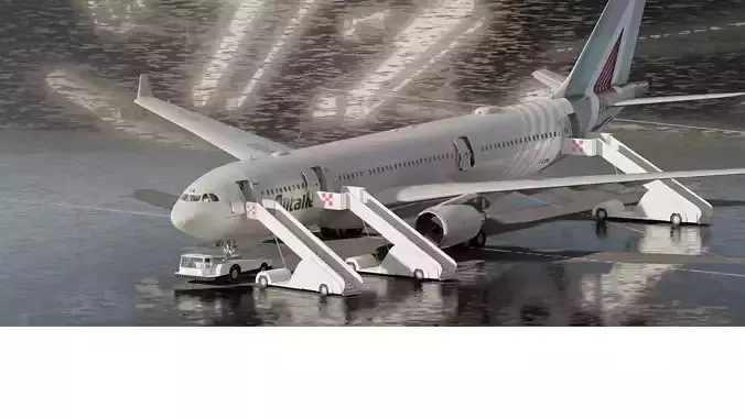 ALITALIA AIRBUS A330-200 2015 3D model