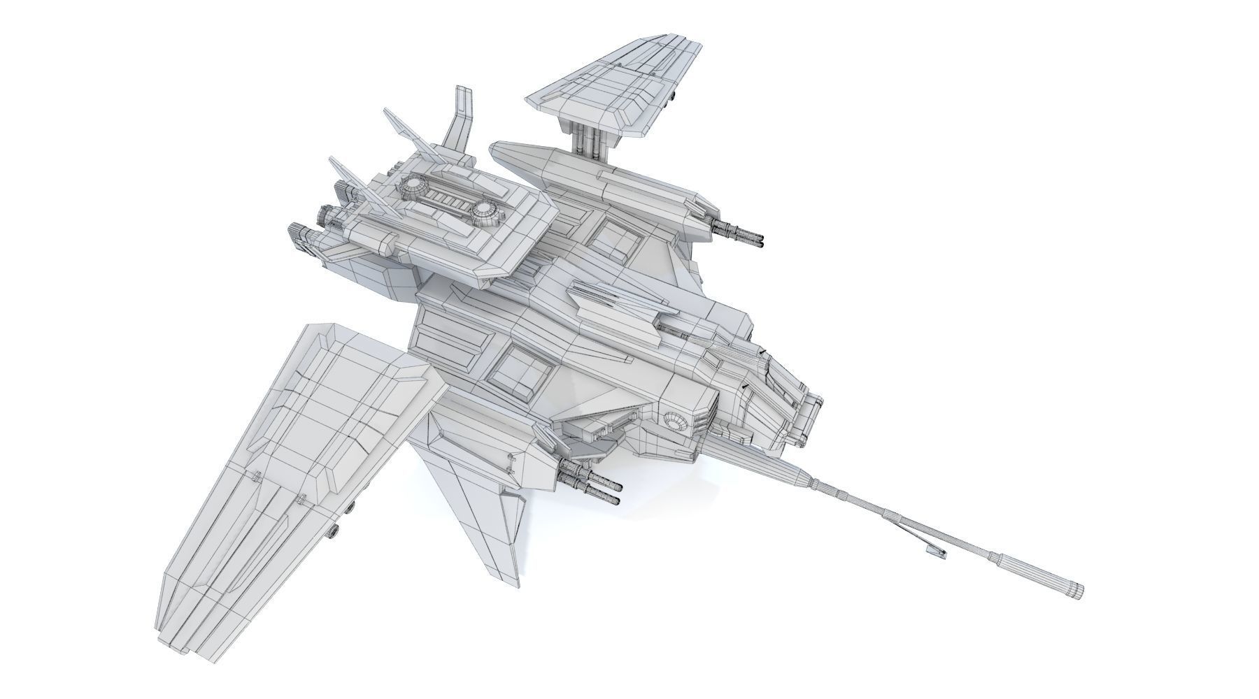 AIRCRAFT 039 CANNON TYPE 3D model_8