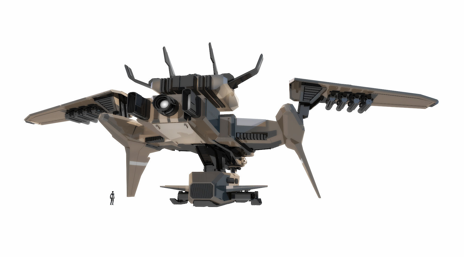 AIRCRAFT 039 CANNON TYPE 3D model_6