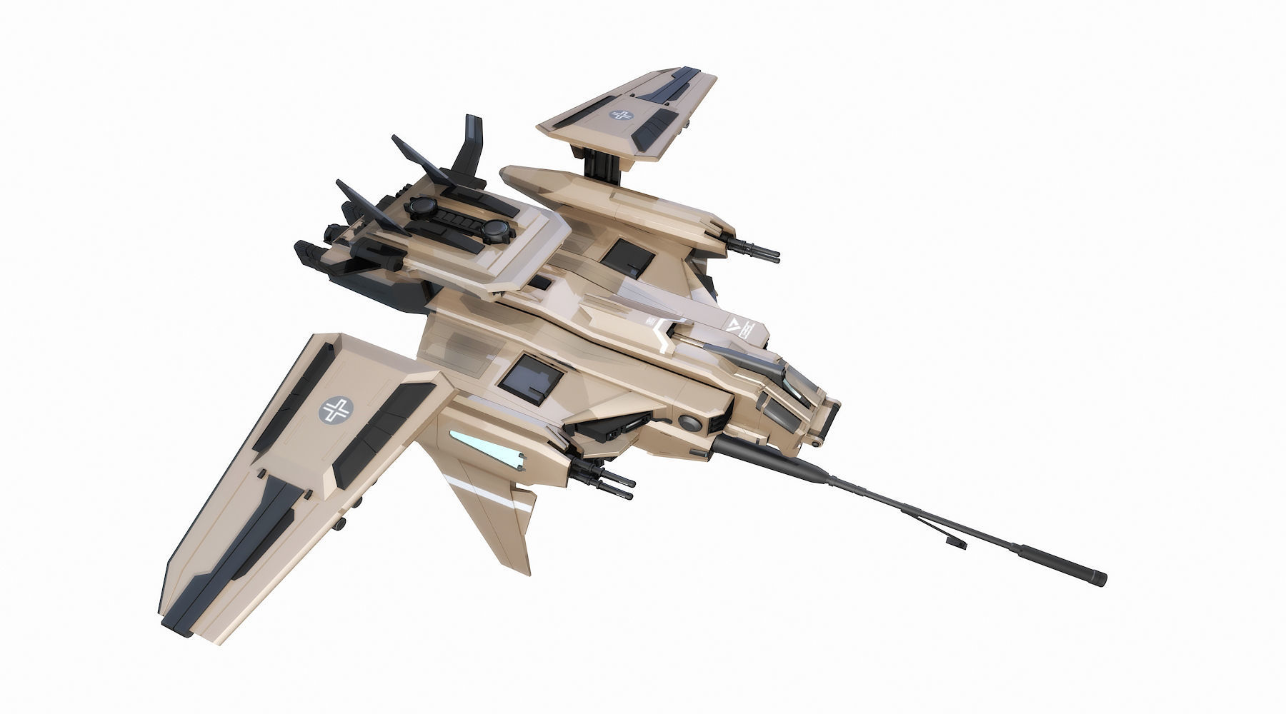 AIRCRAFT 039 CANNON TYPE 3D model_1